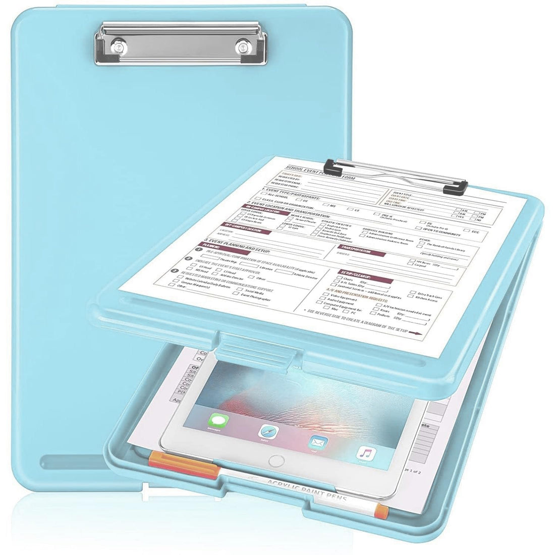 A4 Storage Clipboard with Writing Pad – Multicolour