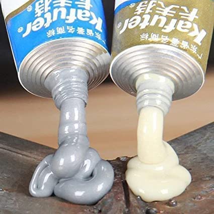 AB Glue - Repair of Metal, Plastic, Aluminum, Chrome & Stainless Steel (2 Tubes Set - 65gm)